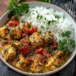 Poulet crémeux et riz