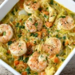 Ragout de cabillaud et crevettes