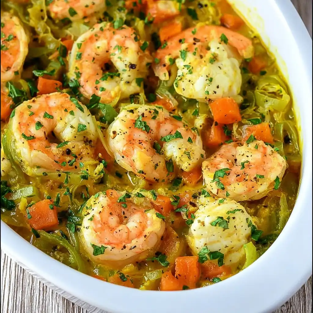 Ragout de cabillaud et crevettes à la crème 4 Ragout de cabillaud et crevettes