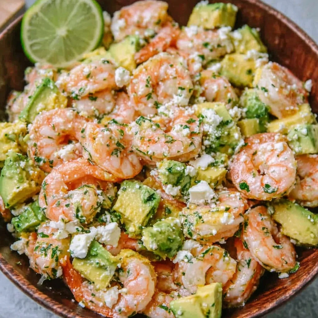 Salade crevettes avocat1