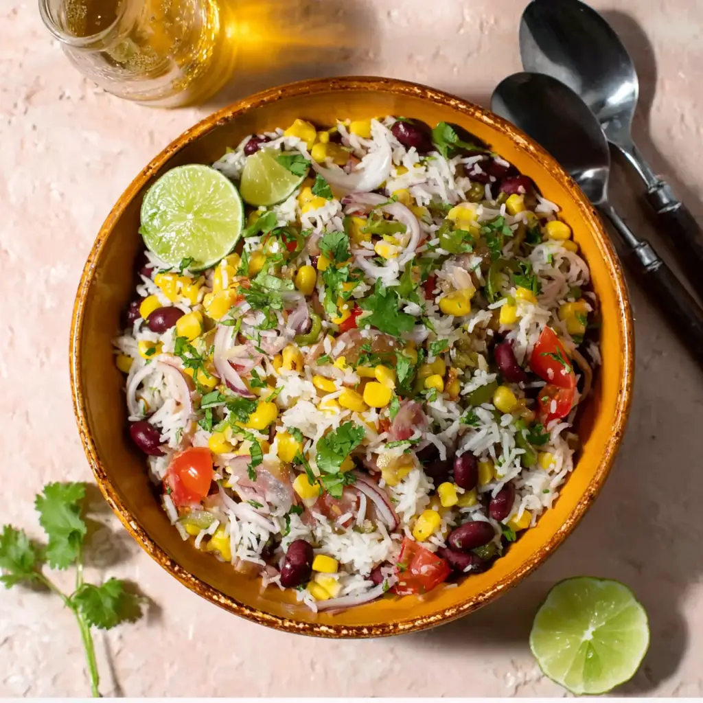Salade riz mexicaine