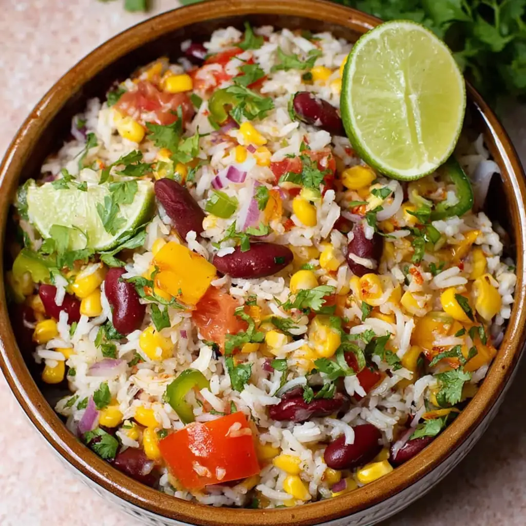 Salade riz mexicaine : la recette fraîche et colorée de l’été 4 Salade riz mexicaine