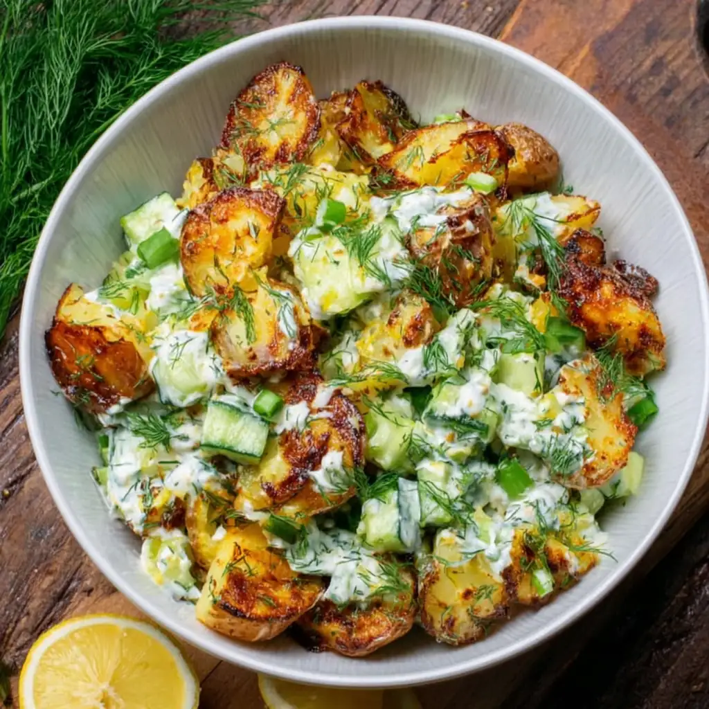Salade smashed potatoes : une recette croustillante et fraîche 4 Salade smashed potatoes