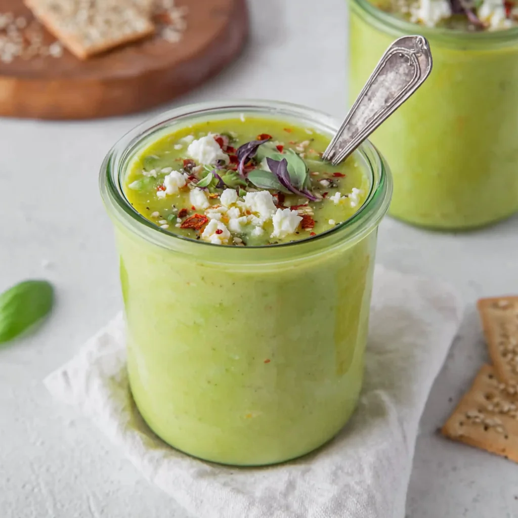Soupe froide courgette