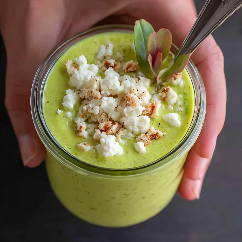 Soupe froide courgette