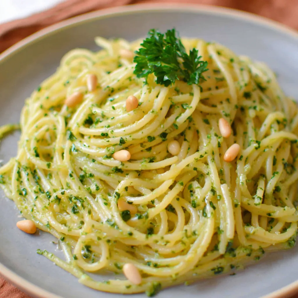 Spaghetti crème de courgette