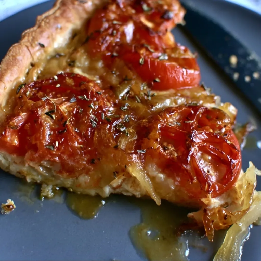 Tarte à la tomate et aux oignons fondants : une recette estivale savoureuse 4 Tarte à la tomate