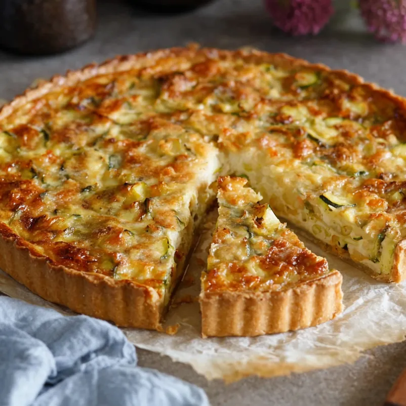 Tarte salée courgettes thon