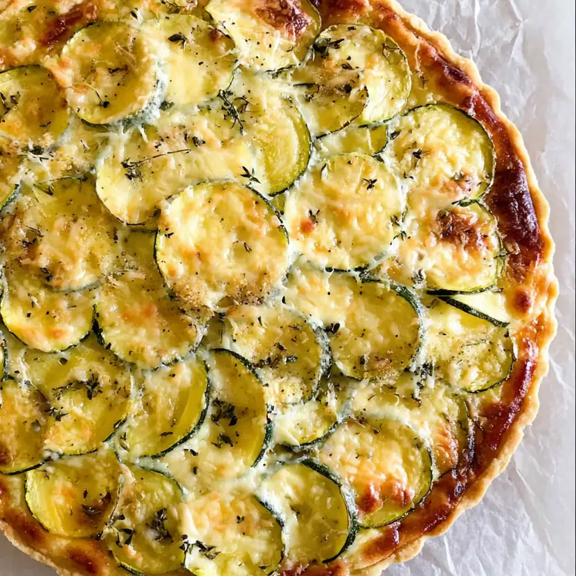 Tarte salée courgettes thon