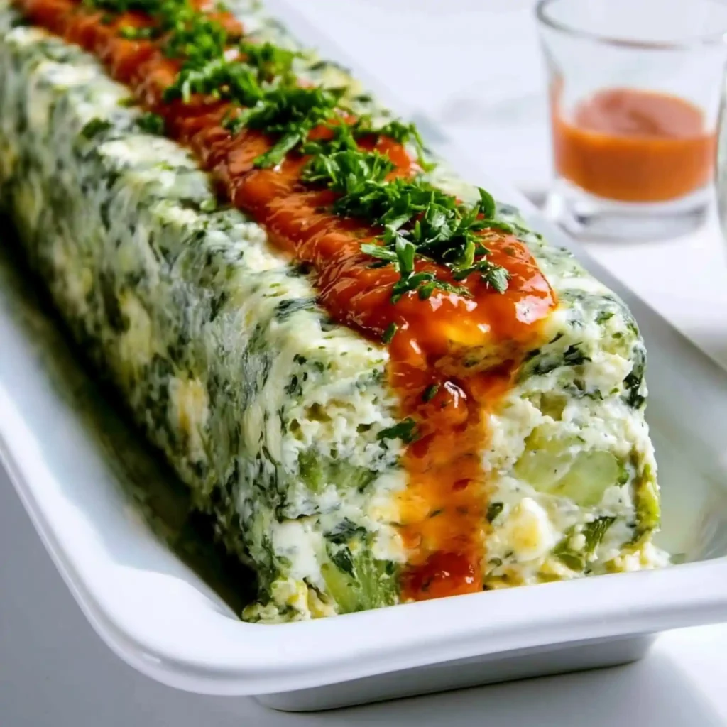 Terrine de courgettes au coulis de tomates