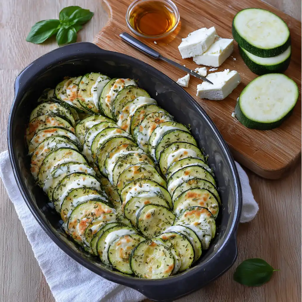 Tian courgettes chèvre