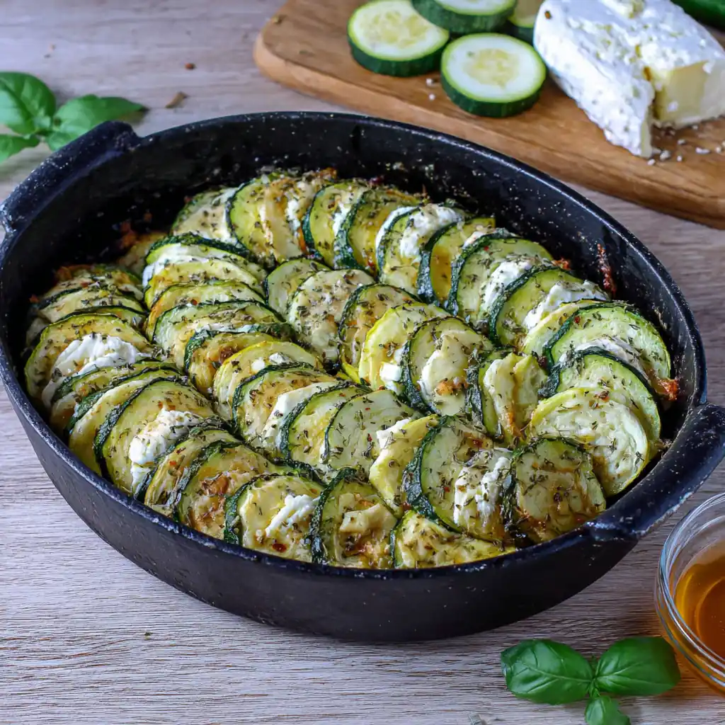 Tian courgettes chèvre