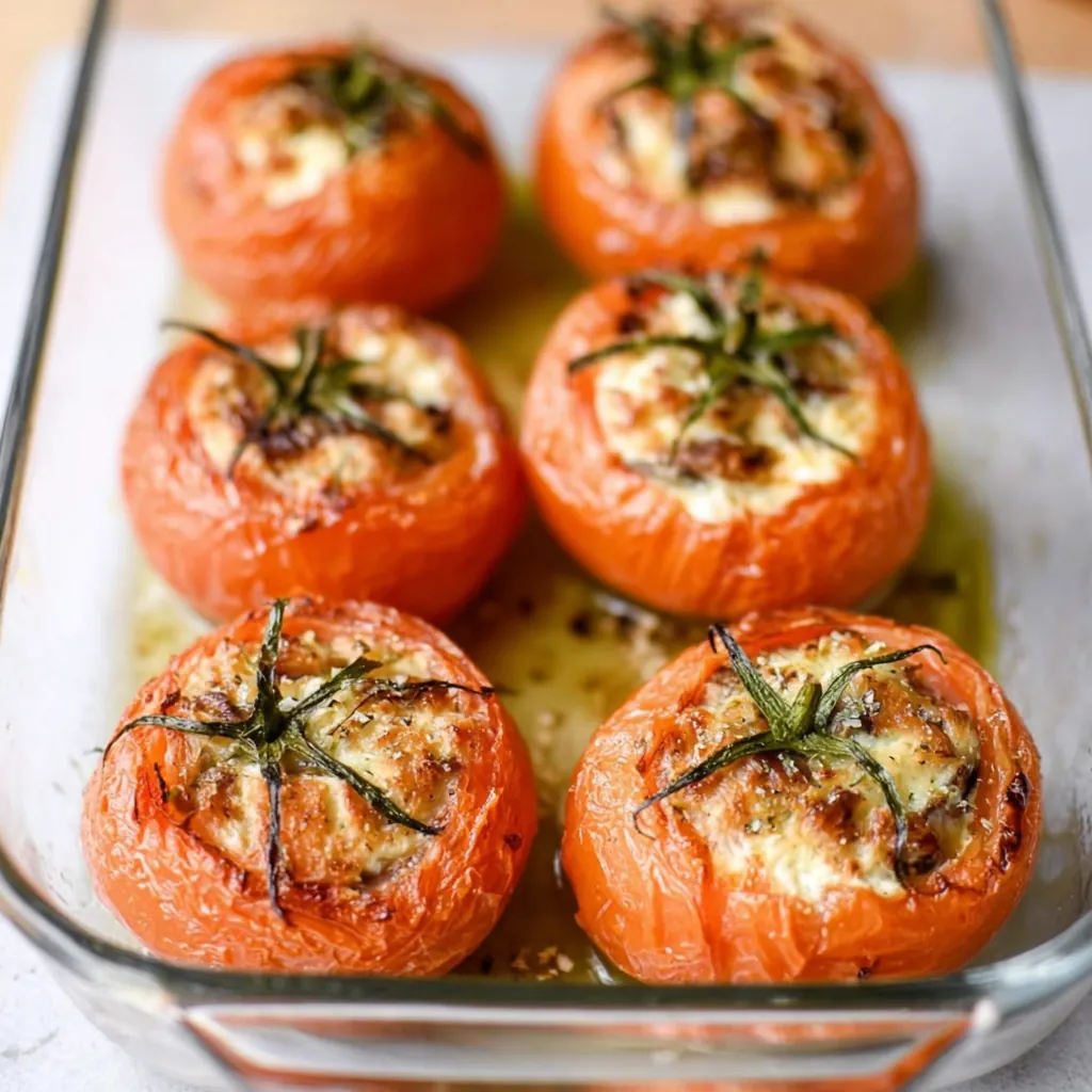 Tomates farcies chèvre