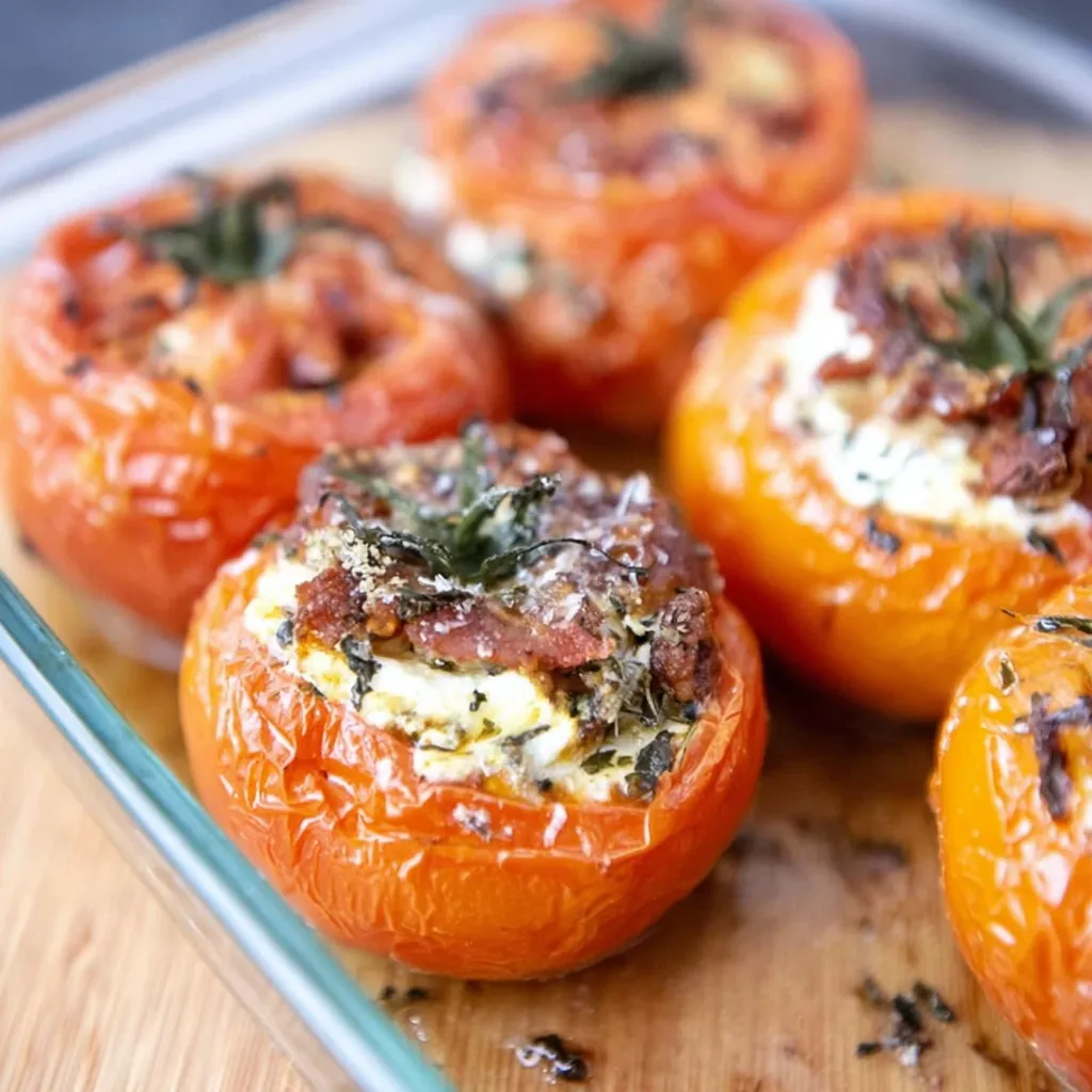 Tomates farcies chèvre : une recette facile et savoureuse au four 4 Tomates farcies chèvre