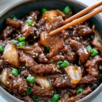 Bœuf sauté aux oignons