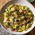 Carbonara de courgettes