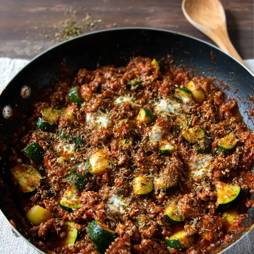 Courgettes bolognaise