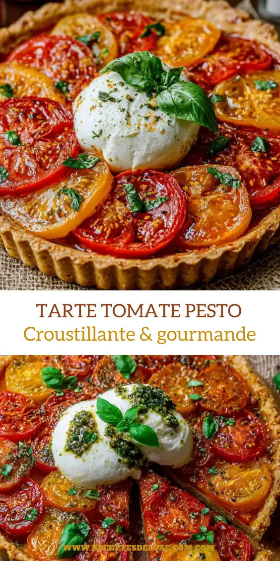 Tarte tomate pesto : une recette végétarienne gourmande et facile 6 Tarte tomate pesto