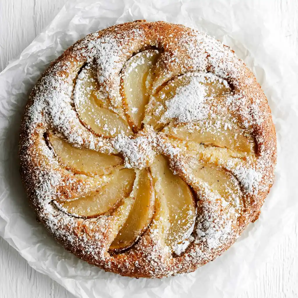 Fresh Ginger and Pear Cake