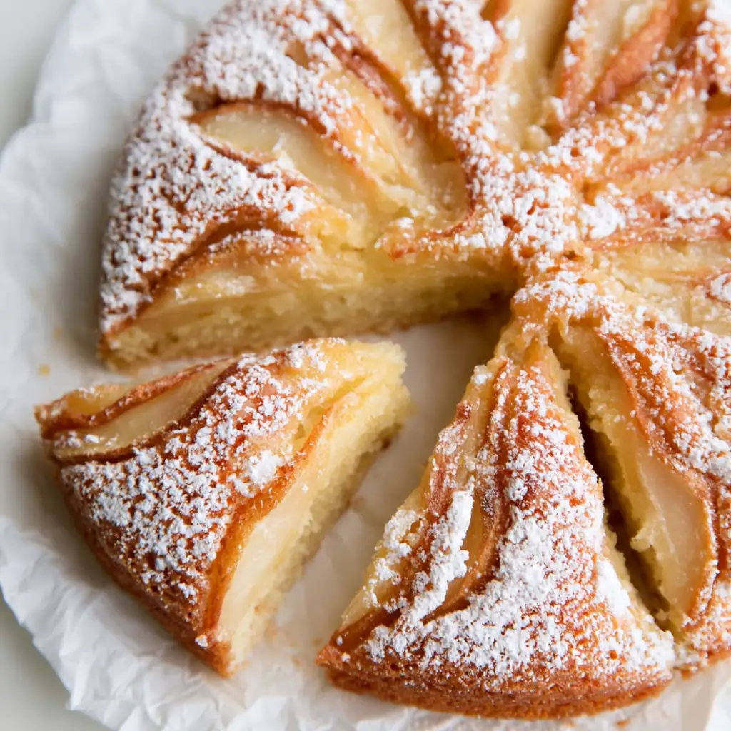 Fresh Ginger and Pear Cake