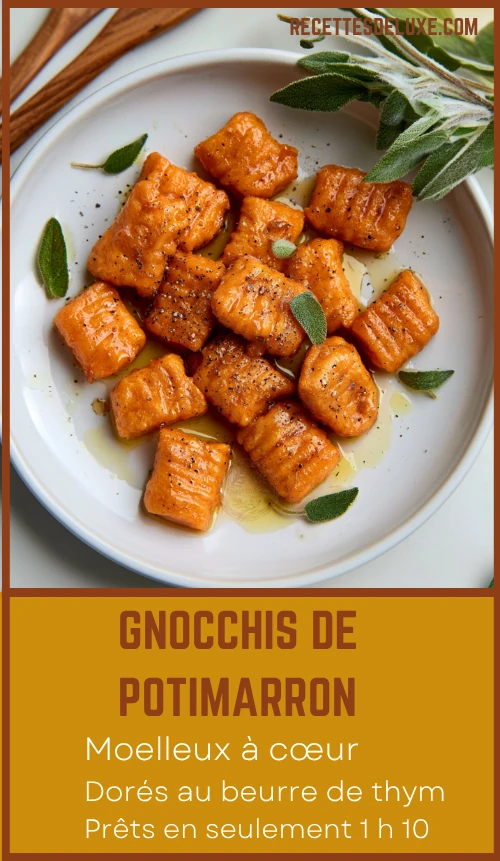 Gnocchis de potimarron poêlés au beurre de thym 6 Gnocchis de potimarron