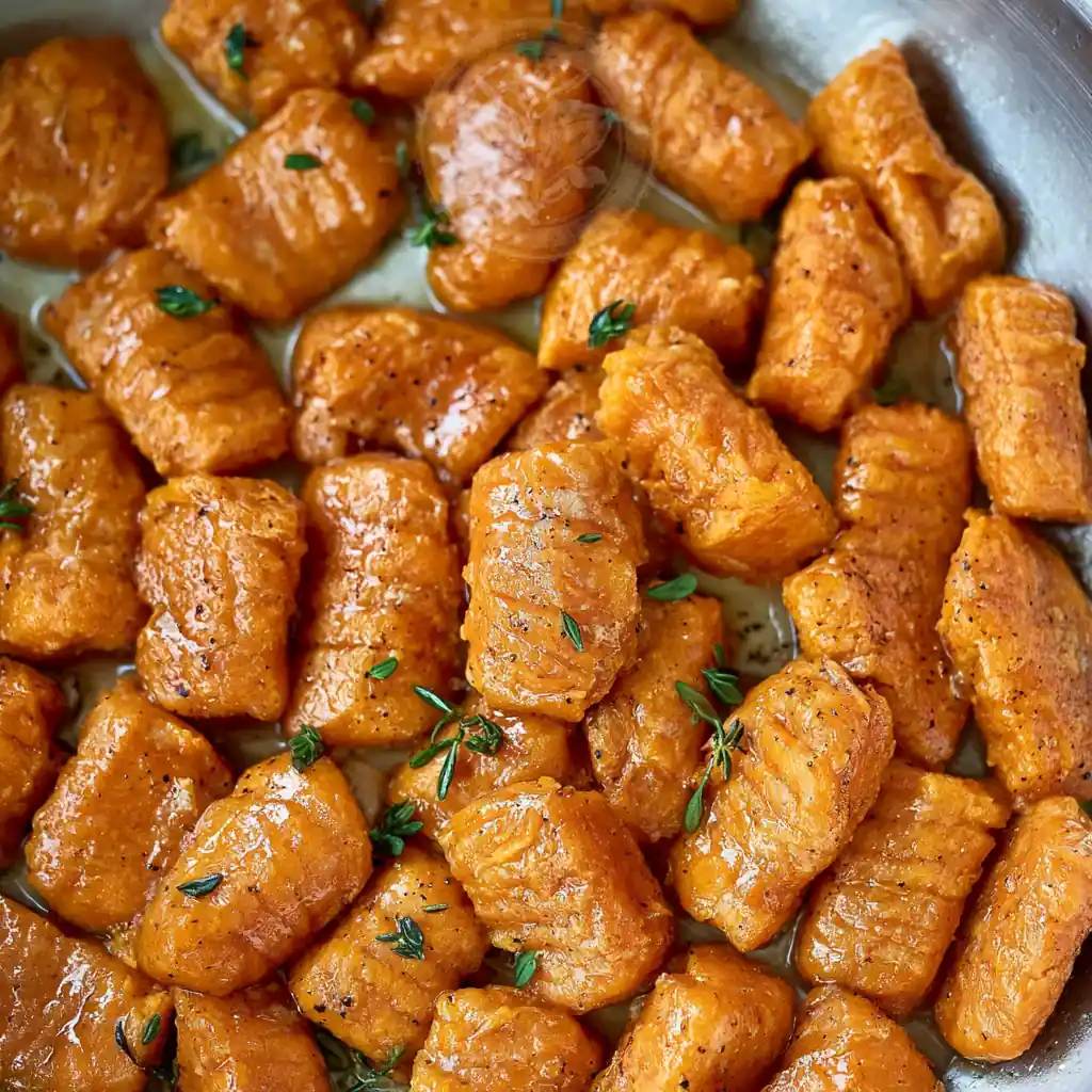 Gnocchis de potimarron poêlés au beurre de thym 5 Gnocchis de potimarron