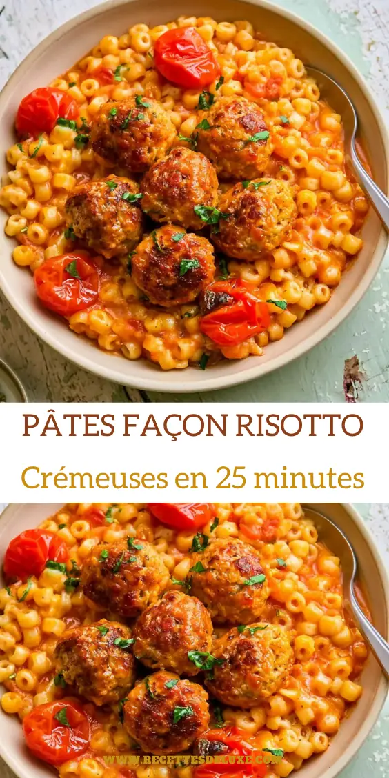 Pâtes façon risotto