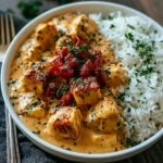 Poulet crémeux et riz
