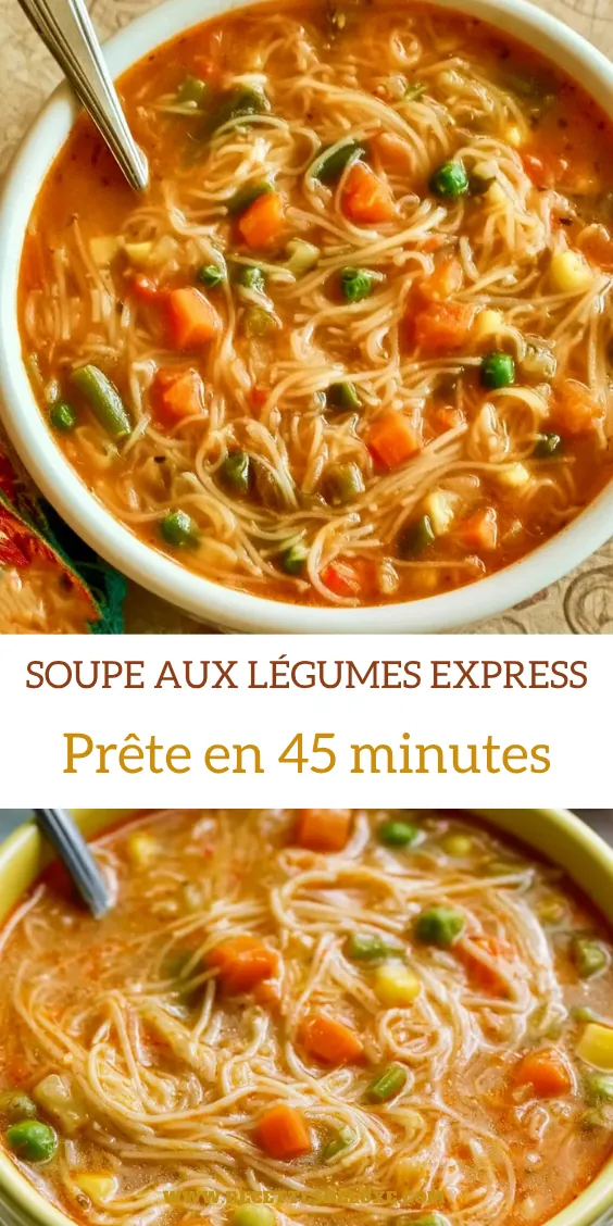 Soupe aux légumes express