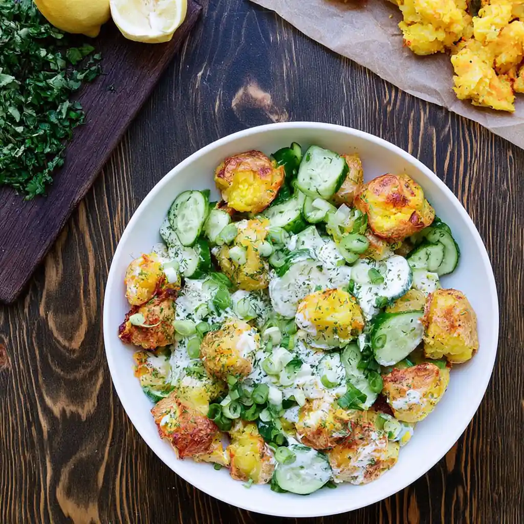 Salade de smashed potatoes