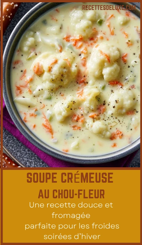 Soupe crémeuse au chou-fleur