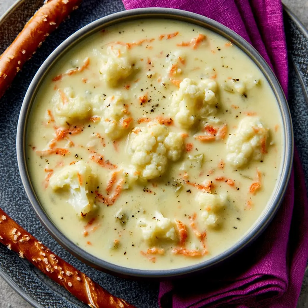Soupe crémeuse au chou-fleur
