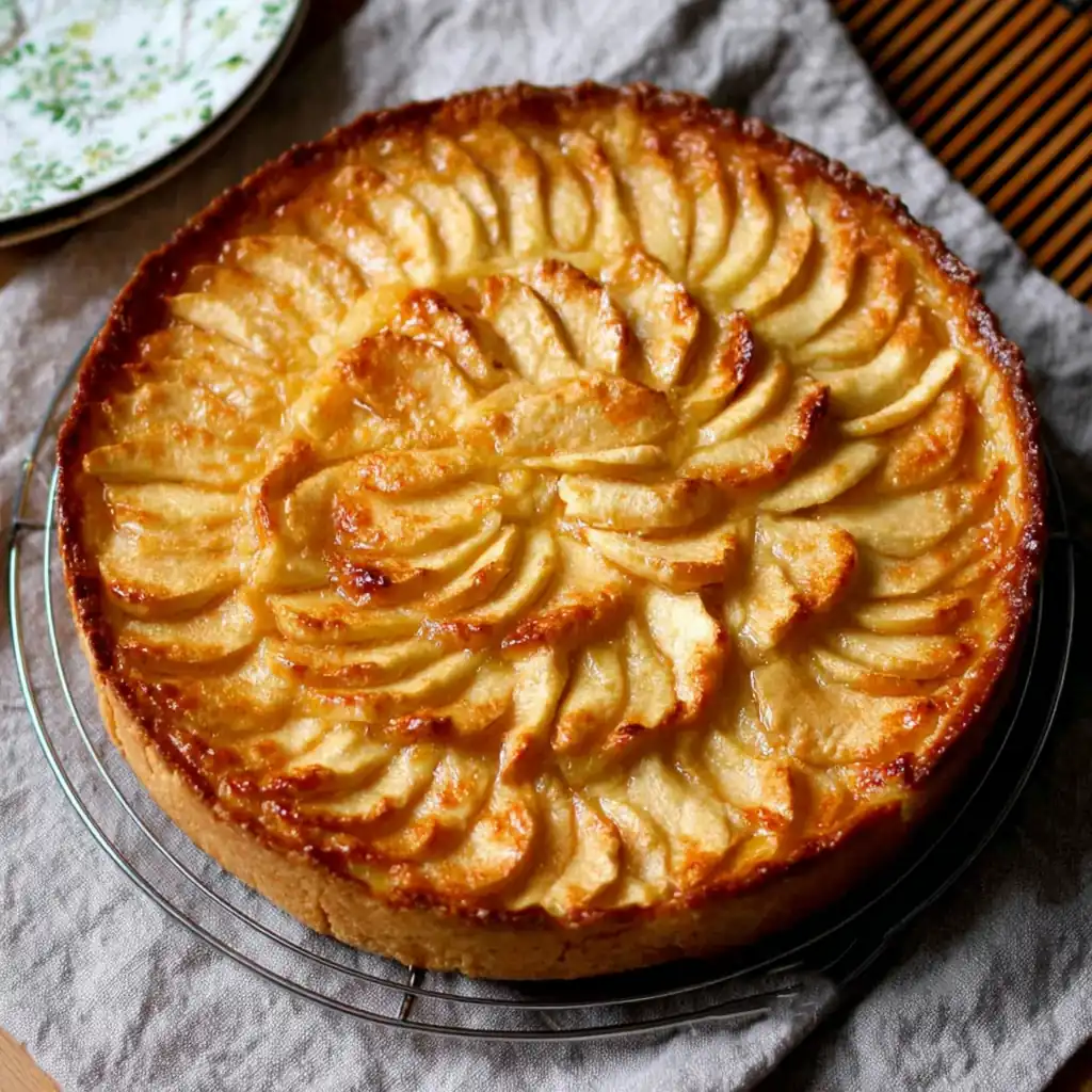 Tarte amandine aux pommes fondante et dorée 4 Tarte amandine aux pommes