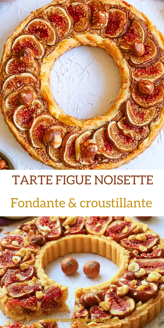 Tarte figue noisette