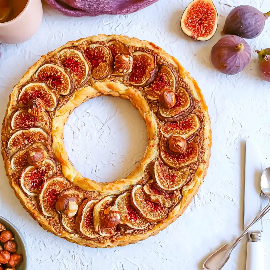 Tarte figue noisette