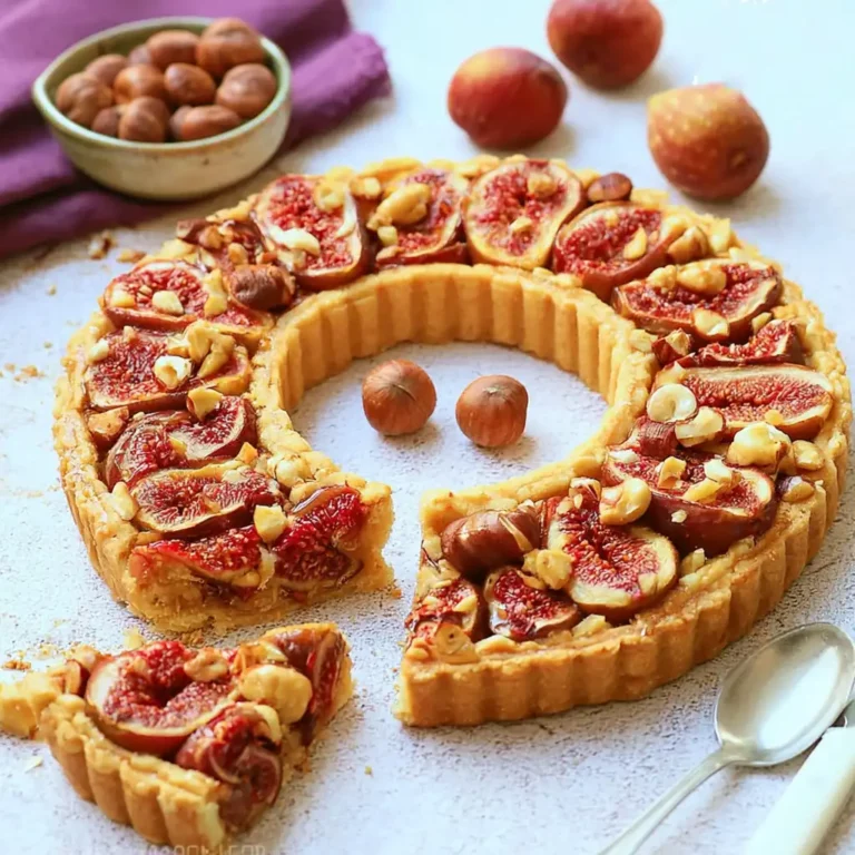 Tarte figue noisette