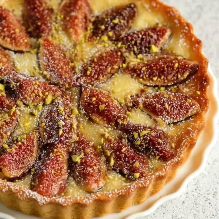 Tarte figues fraîches pistache