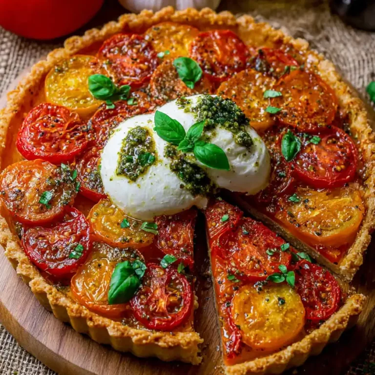 Tarte tomate pesto