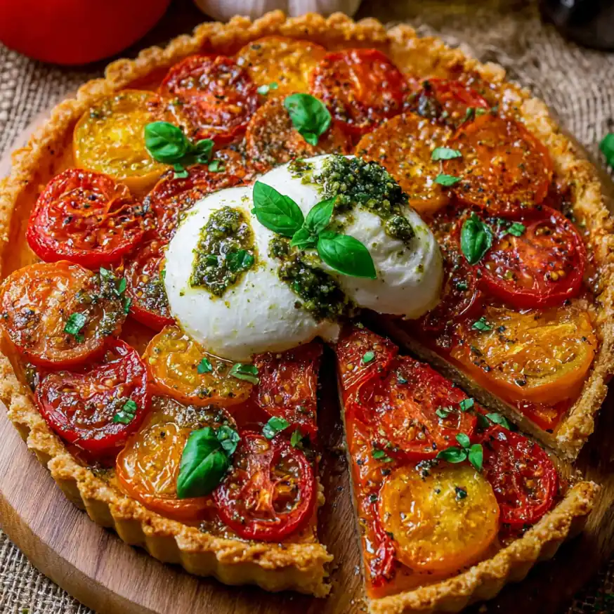 Tarte tomate pesto