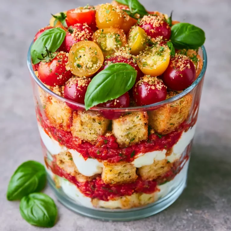 Tiramisu salé tomates mozza