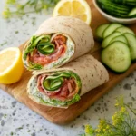Wrap au saumon fumé