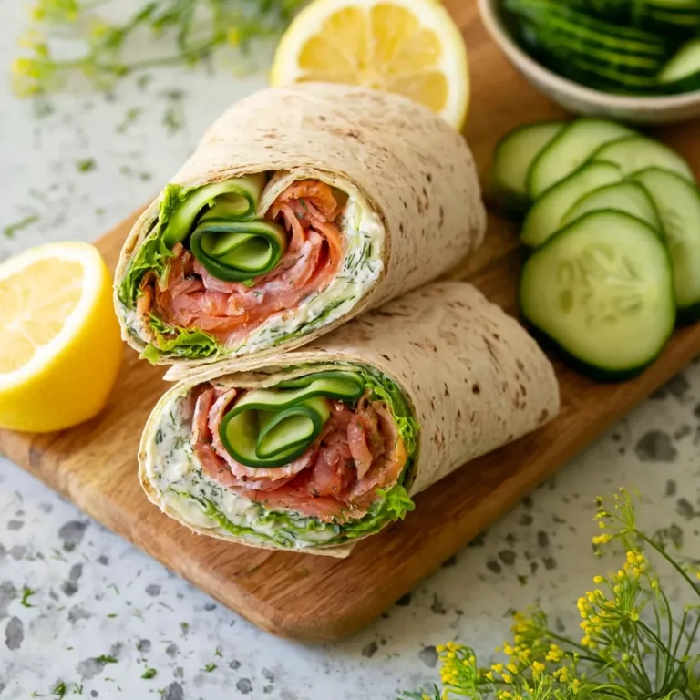 Wrap au saumon fumé