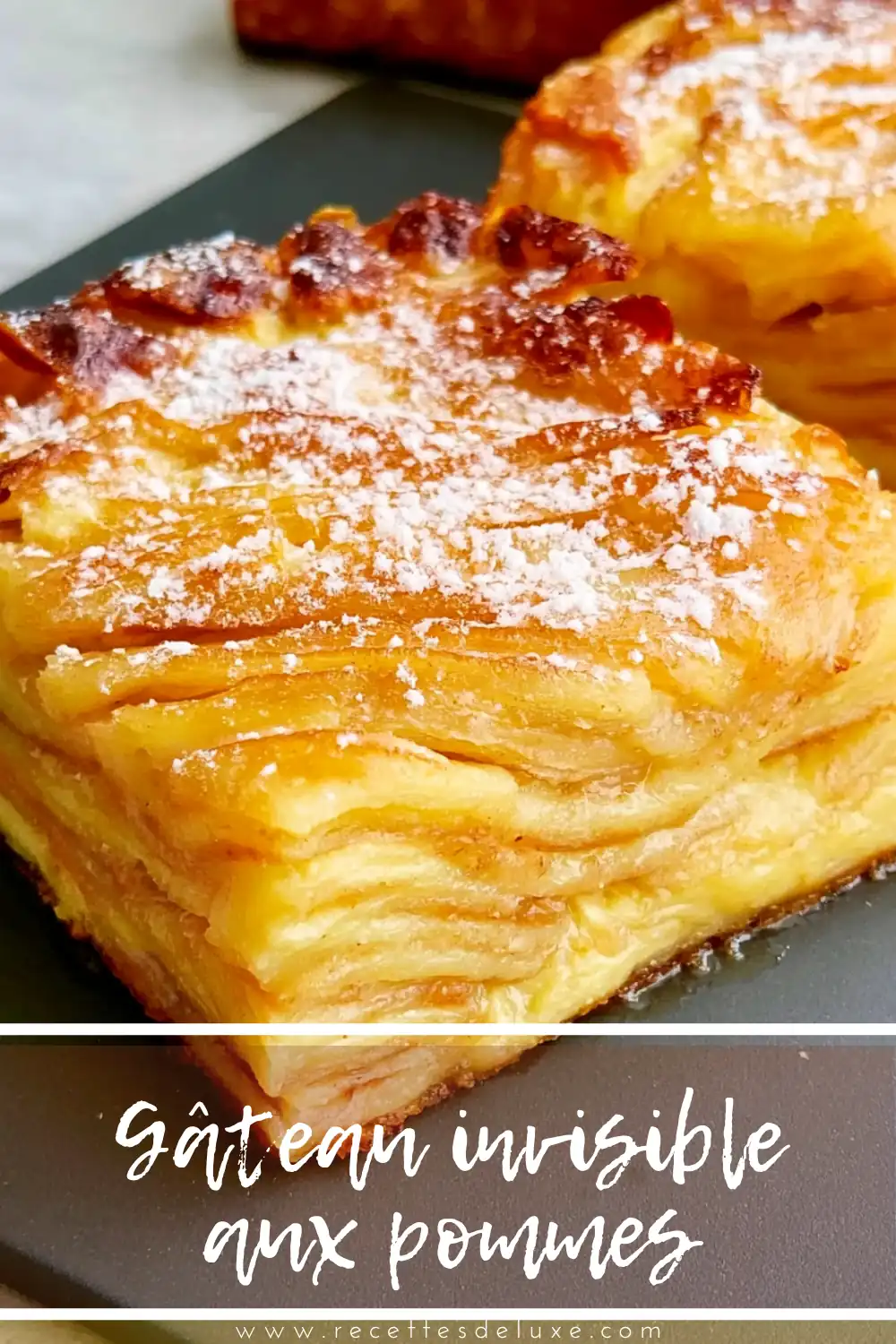 Gâteau invisible aux pommes