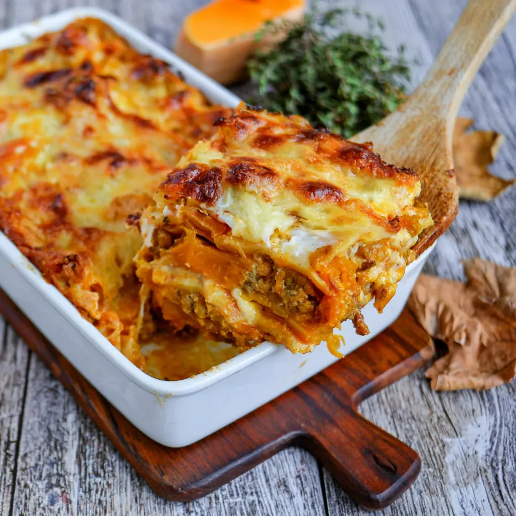 Lasagnes d’automne au potimarron, crémeuses et gratinées 5 Lasagnes d'automne au potimarron