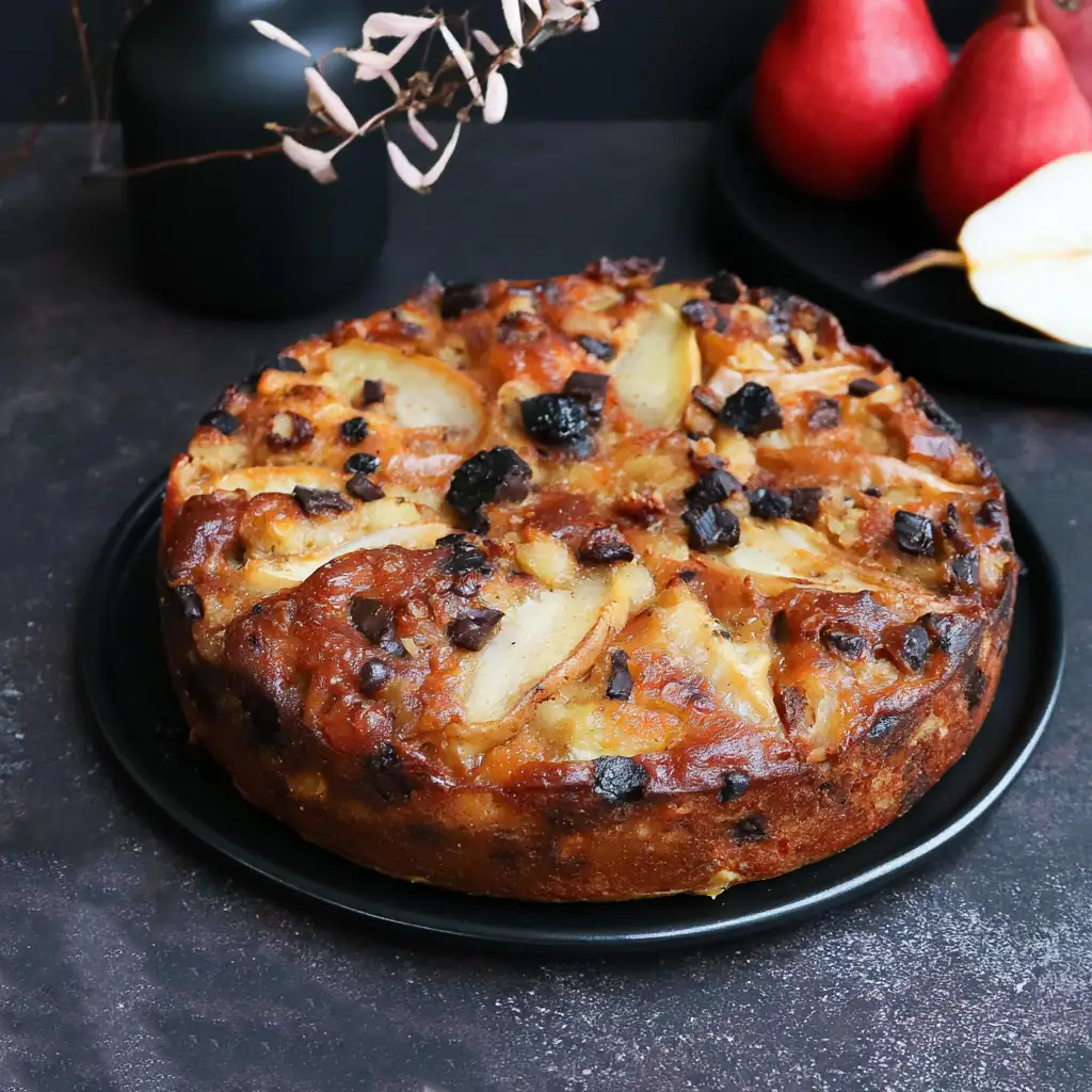 Moelleux poires chocolat : un gâteau fondant au dessus croustillant 5 Moelleux poires chocolat