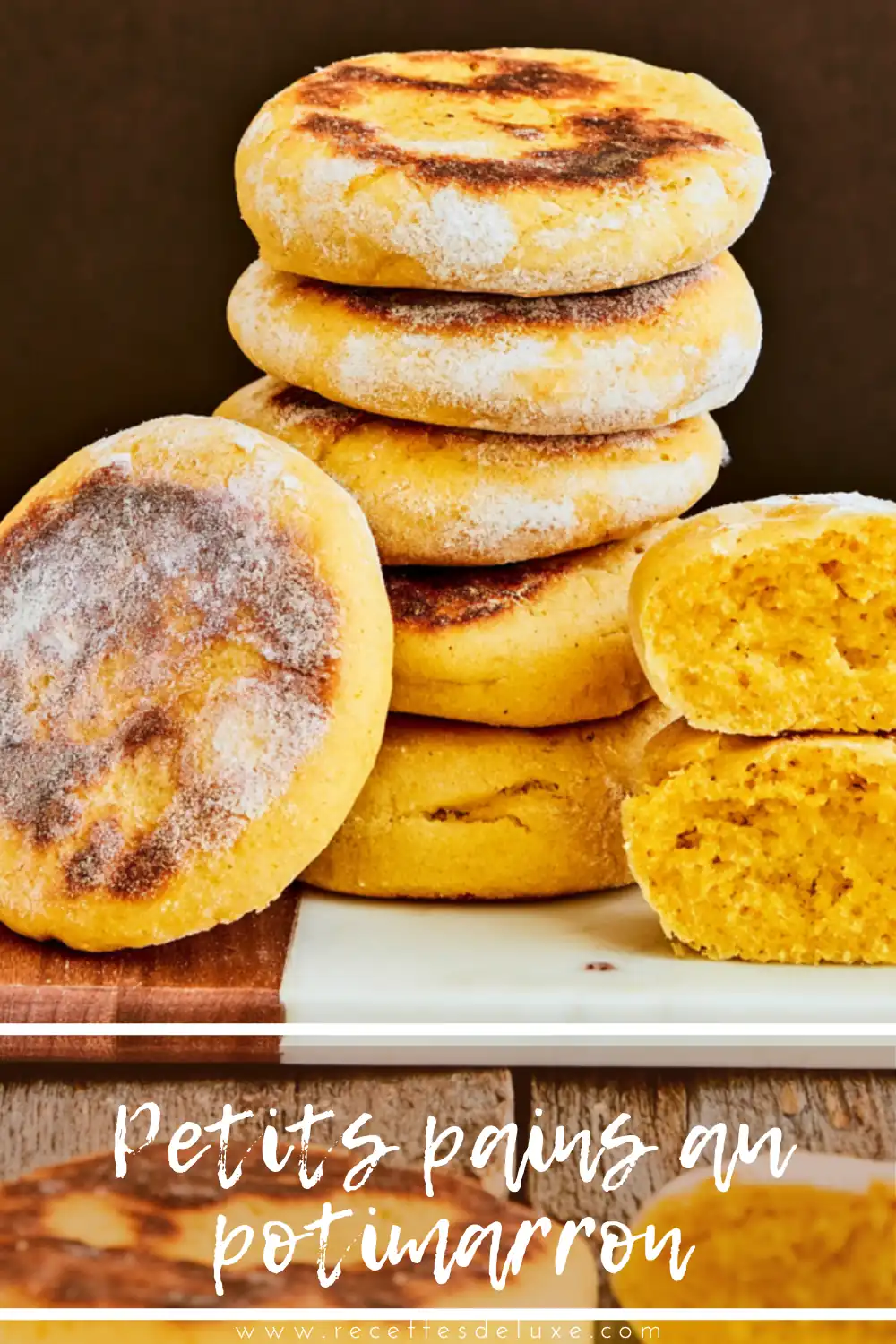 Petits pains au potimarron moelleux cuits à la poêle 6 Petits pains au potimarron