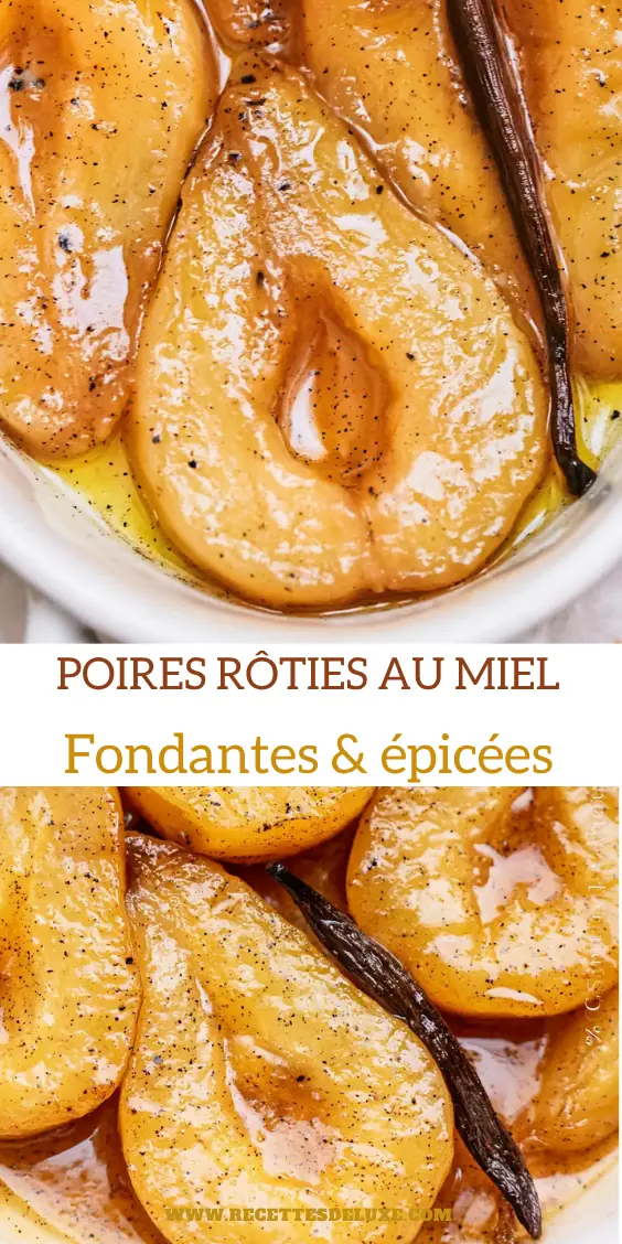 Poires rôties au miel, épices et chantilly au café 6 Poires rôties au miel