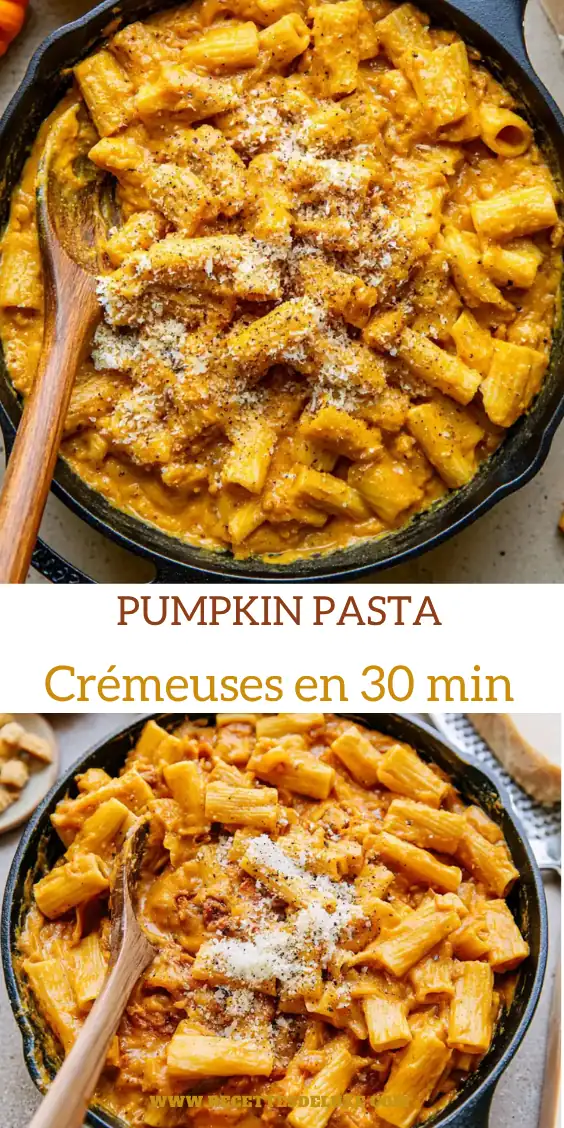 Pumpkin pasta crémeuses au parmesan et chapelure à l’ail 6 Pumpkin Pasta