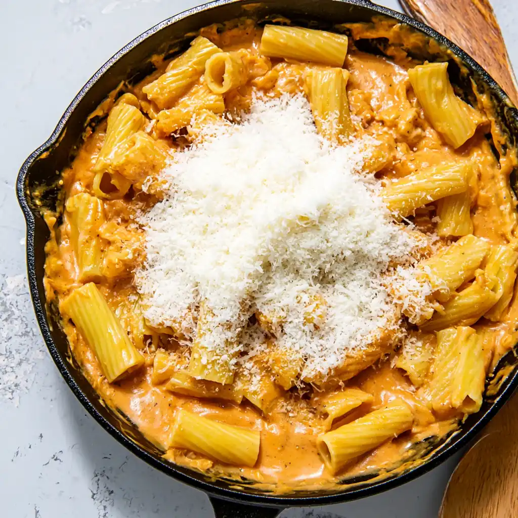Pumpkin pasta crémeuses au parmesan et chapelure à l’ail 5 Pumpkin pasta