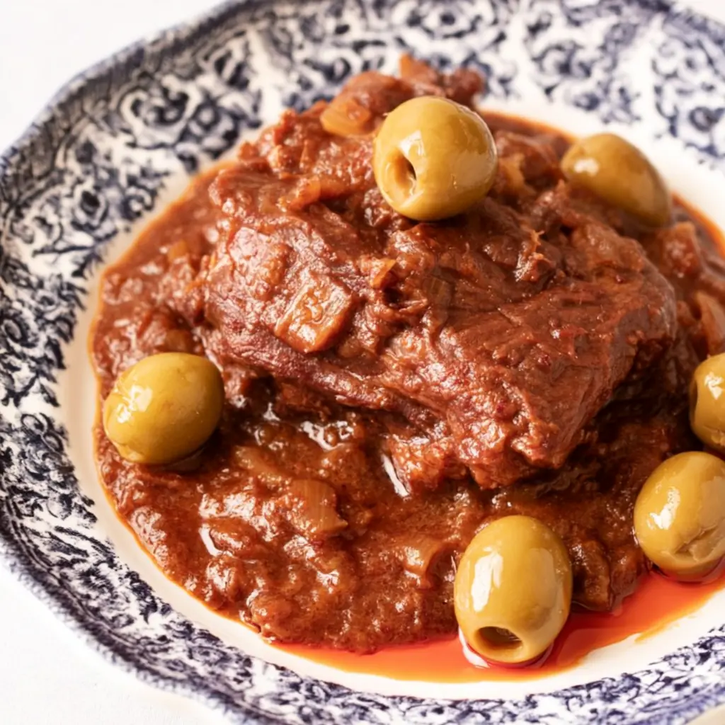 Sauté de veau aux olives